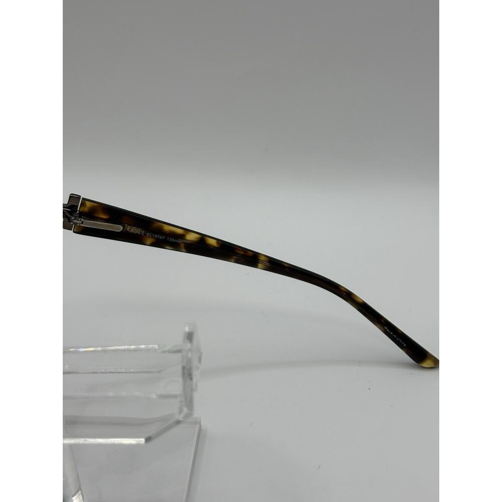 ELLE EL18797 BR Brown Women's Half Rim Eyeglass Frames 53-19-135 - Picture 3 of 8